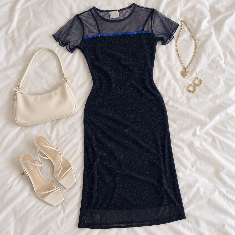 navy fairy dress expressions navy mesh dress size 16
